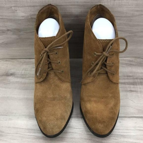 BCBGeneration Ankle Boots Women's 10 Paxxton Suede Brown Lace Up Booties - Picture 4 of 11